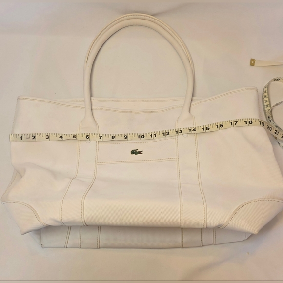 Lacoste Women's Cream Tote Bag - Picture 13 of 15